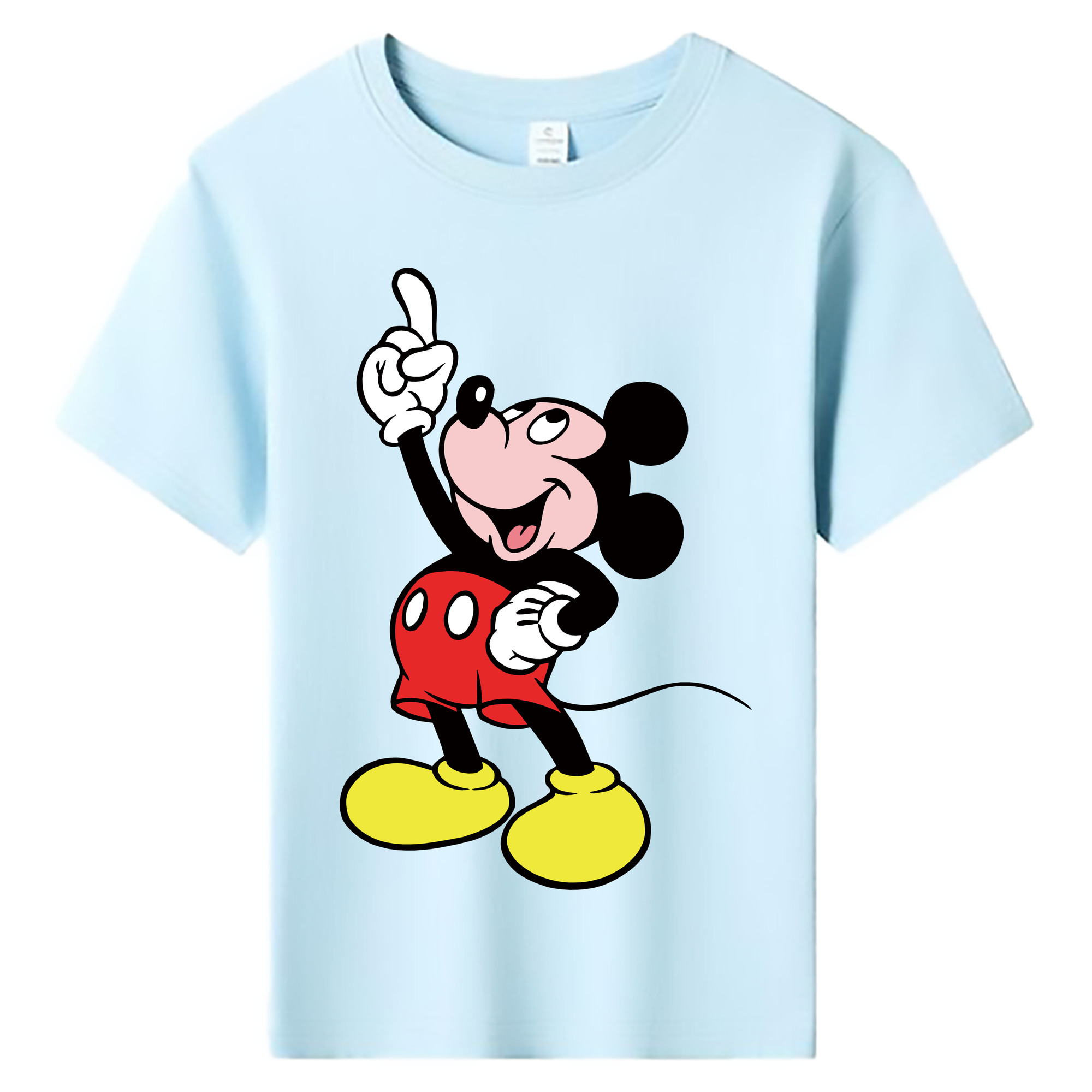 ミッキーマウス Mickey Mouse 綿100％キッズTシャツ（フロントプリント）